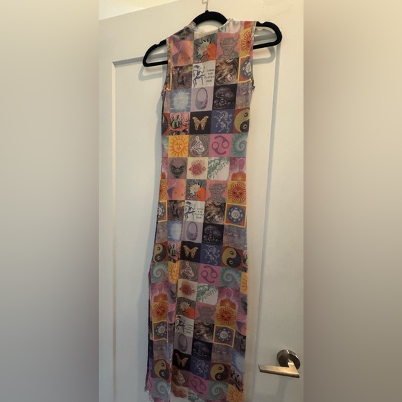 Coperni Blotter Print Mesh Maxi Dress, small - Picture 7 of 7